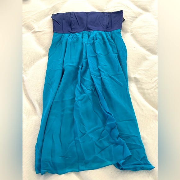 princess polly baby blue dress French Connection | Dresses | French Connection Blue Strapless Dress